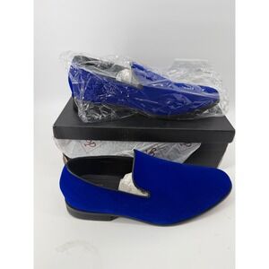 St Patrick Sparko 03 Mens Royal Blue Velvet Loafers Formal Slip On Shoes Size 11